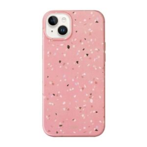 Etui UNIQ Coehl Terrazzo iPhone 14 Plus / 15 Plus 6.7" Różowy