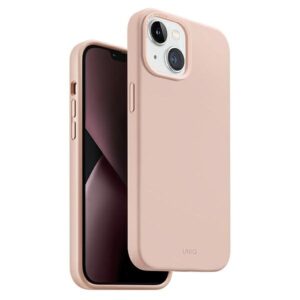 Etui UNIQ Lino Hue iPhone 14 Plus / 15 Plus 6.7" Magclick Charging Różowy
