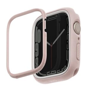 Etui UNIQ Moduo Apple Watch Series 4/5/6/7/8/9/SE/SE2 40/41mm Różowy - Biały
