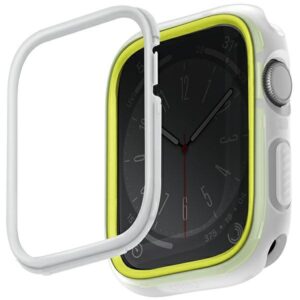 Etui UNIQ Moduo Apple Watch Series 4/5/6/7/8/9/SE/SE2 40/41mm Limonka - Biały