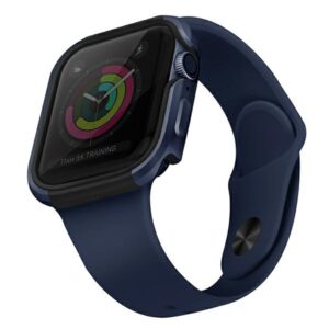 Etui UNIQ Valencia Apple Watch Series 4/5/6/SE 40mm. Niebieski