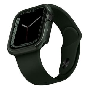 Etui UNIQ Valencia Apple Watch Series 4/5/6/7/8/9/SE/SE2 45/44mm. Zielony