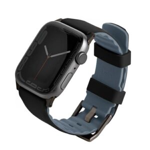 Pasek UNIQ Linus Apple Watch Series 1/2/3/4/5/6/7/8/9/SE/SE2 38/40/41mm. Airosoft Silicone Czarny