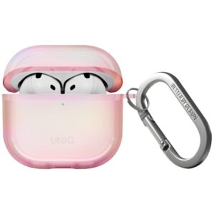 Etui UNIQ Iridescia do AirPods 4, Różowe