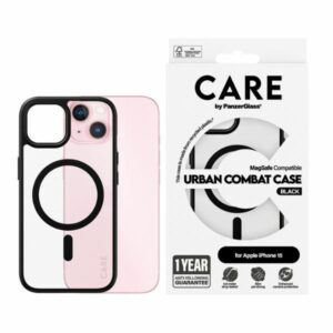 Etui CARE by PanzerGlass Flagship Urban Combat Case z MagSafe do iPhone 15, Czarne
