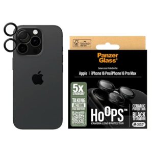 Szkło ceramiczne na obiektyw PanzerGlass Hoops do iPhone 16 Pro / 16 Pro Max