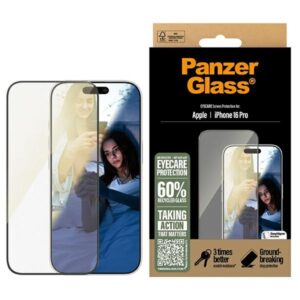 Szkło hartowane PanzerGlass EyeCare Ultra-Wide Fit do iPhone 16 Pro