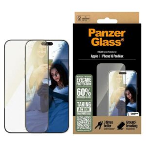 Szkło hartowane PanzerGlass EyeCare Ultra-Wide Fit do iPhone 16 Pro Max
