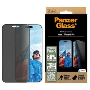 Szkło prywatyzujące PanzerGlass Privacy Ultra-Wide Fit do iPhone 16 Pro