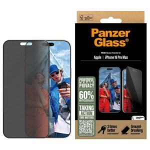 Szkło prywatyzujące PanzerGlass Privacy Ultra-Wide Fit do iPhone 16 Pro Max