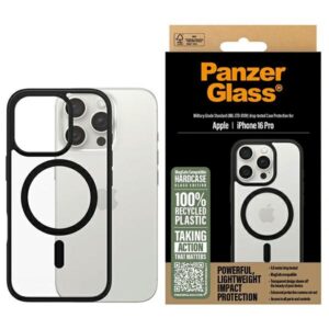 Etui PanzerGlass HardCase z MagSafe do iPhone 16 Pro, czarne