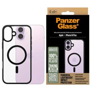 Etui PanzerGlass HardCase z MagSafe do iPhone 16 Plus, czarne