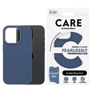Etui CARE by PanzerGlass Fashion z MagSafe do iPhone 16 Pro, Niebieskie