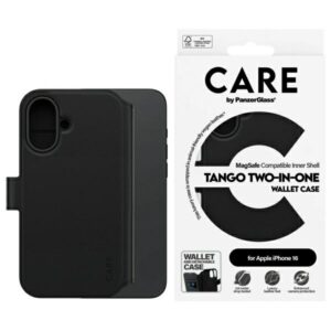 Etui 2w1 CARE by PanzerGlass Feature Tango z MagSafe do iPhone 16, Czarne