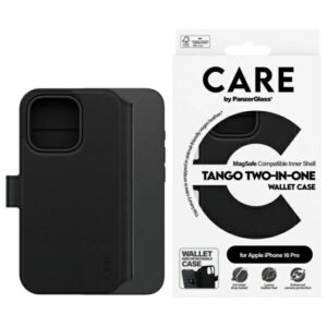 Etui 2w1 CARE by PanzerGlass Feature Tango z MagSafe do iPhone 16 Pro, czarne