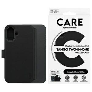Etui 2w1 CARE by PanzerGlass Feature Tango z MagSafe do iPhone 16 Plus, Czarne