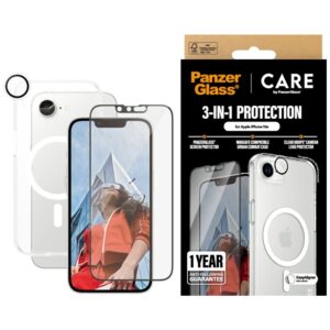 Zestaw ochronny Flagship 3w1 CARE by PanzerGlass do iPhone 16e