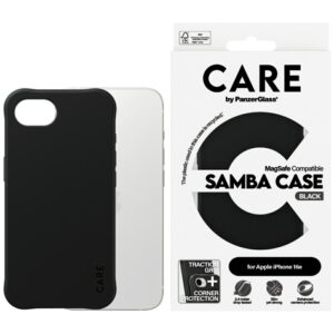 Etui CARE by PanzerGlass Fashion z MagSafe do iPhone 16e, Czarne