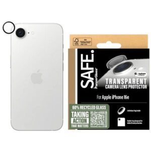 Szkło hartowane na obiektyw PanzerGlass SAFE Rings do iPhone 16e, przezroczyste