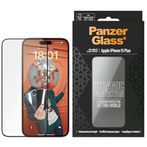 Szkło ceramiczne PanzerGlass Ultra-Wide Fit do iPhone 15 Plus
