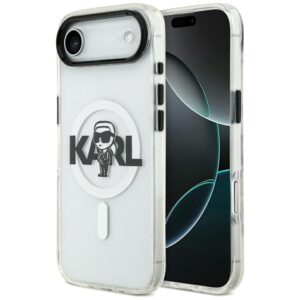 Etui Karl Lagerfeld IML Karl Sketch Logo z MagSafe do iPhone Air, Przezroczyste