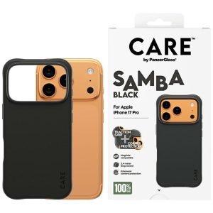 Etui CARE by PanzerGlass Fashionable Samba z MagSafe do iPhone 17 Pro, Czarne