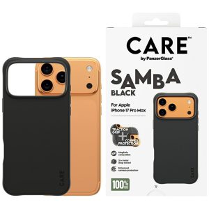 Etui CARE by PanzerGlass Fashionable Samba z MagSafe do iPhone 17 Pro Max, Czarne