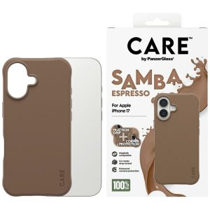 Etui CARE by PanzerGlass Fashionable Samba z MagSafe do iPhone 17, Espresso