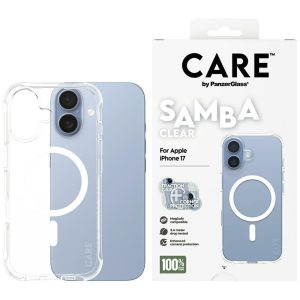 Etui CARE by PanzerGlass Fashionable Samba z MagSafe do iPhone 17, Przezroczyste
