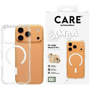Etui CARE by PanzerGlass Fashionable Samba z MagSafe do iPhone 17 Pro, Przezroczyste