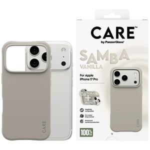 Etui CARE by PanzerGlass Fashionable Samba z MagSafe do iPhone 17 Pro, Waniliowe