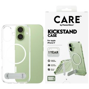 Etui CARE by PanzerGlass Feature Kickstand z MagSafe do iPhone 17, Przezroczyste