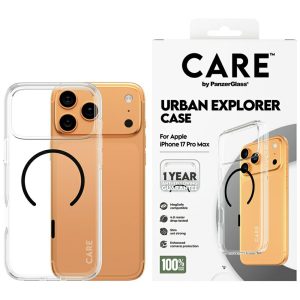 Etui CARE by PanzerGlass Flagship Urban Explorer z MagSafe do iPhone 17 Pro Max, Przezroczyste