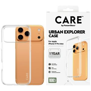 Etui CARE by PanzerGlass Flagship Urban Explorer do iPhone 17 Pro Max, Przezroczyste