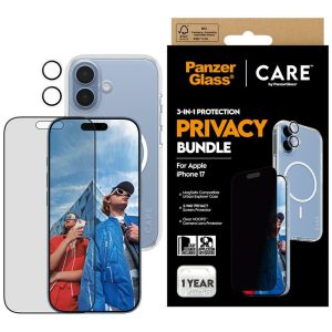 Zestaw ochronny 3w1 PanzerGlass Privacy do iPhone 17