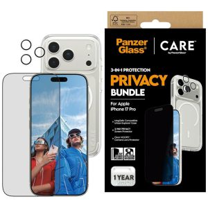 Zestaw ochronny 3w1 PanzerGlass Privacy do iPhone 17 Pro