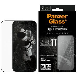 Szkło ceramiczne PanzerGlass Ceramic II Ultra-Wide Fit do iPhone 17 / 16 Pro