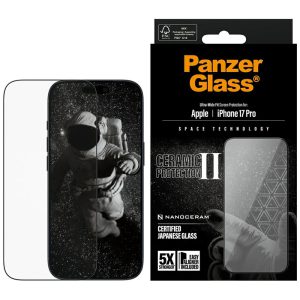 Szkło ceramiczne PanzerGlass Ceramic II Ultra-Wide Fit do iPhone 17 Pro