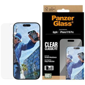 Szkło hartowane PanzerGlass Classic Fit do iPhone 17 / 16 Pro