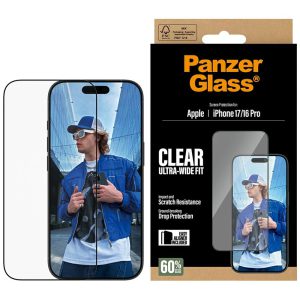 Szkło hartowane PanzerGlass Ultra-Wide Fit do iPhone 17 / 16 Pro