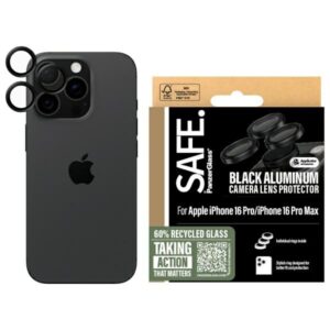 Szkło na obiektyw SAFE by PanzerGlass do iPhone 16 Pro / 16 Pro Max, Czarne