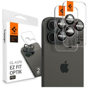 Osłona aparatu Spigen Optik Pro EZ FIT L-Series (2 szt.) do iPhone 14 Pro/Max – 17 Pro/Max