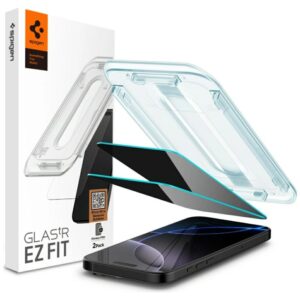 Szkło prywatyzujące Spigen Glas.TR EZ FIT do iPhone 17 Pro / 17 / 16 Pro (2 szt.)