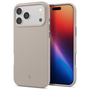 Etui Spigen Silicone Fit z MagSafe do iPhone 17 Pro Max, Kamienny