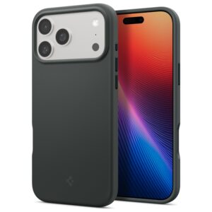 Etui Spigen Silicone Fit z MagSafe do iPhone 17 Pro, Zielony