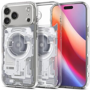 Etui Spigen Ultra Hybrid z MagSafe do iPhone 17 Pro Max, Zero One Biały
