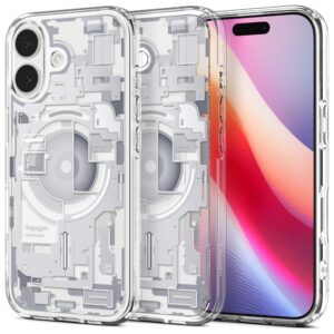 Etui Spigen Ultra Hybrid z MagSafe do iPhone 17, Zero One Biały