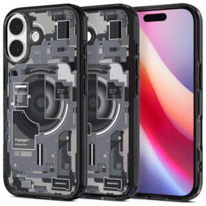 Etui Spigen Ultra Hybrid z MagSafe do iPhone 17, Zero One Czarny