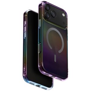 Etui UNIQ Iridescia z MagSafe do iPhone 17 Pro Max, Midnight Quartz