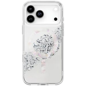 Etui UNIQ Coehl Crystelle z MagSafe do iPhone 17 Pro Max, Srebrne